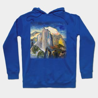 Yosemite Half Dome Rich Scenic Perspective Hoodie